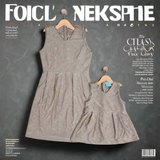 ZAINAB: mocha eyelet dress