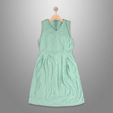 ZAINAB: mint green eyelet dress