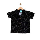 COOPER: black button down