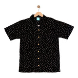 COOPER: black button down