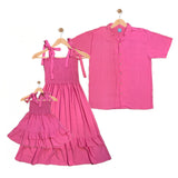 DAYTONA: bubble gum pink smock dress