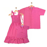 DAYTONA: bubble gum pink smock dress