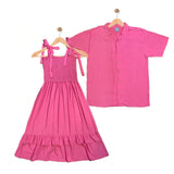 DAYTONA: bubble gum pink smock dress