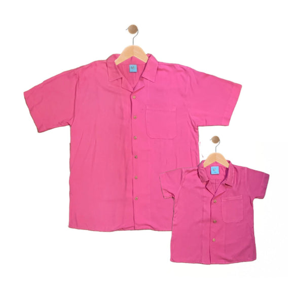 DAXTON: bubble gum pink button down