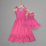 DAYTONA: bubble gum pink smock dress