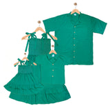 DAXTON: emerald green button down