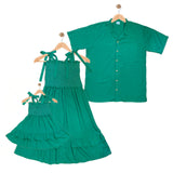 DAXTON: emerald green button down