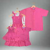 DAYTONA: bubble gum pink smock dress