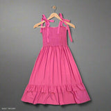 DAYTONA: bubble gum pink smock dress