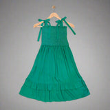 DAYTONA: emerald green smock dress