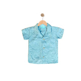 LUIS: teal eyelet button down