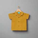 LUCCA: mustard button down