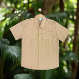 GWEN & GABBY: khaki romper & polo