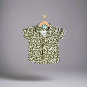 JACK  moss green linen button down