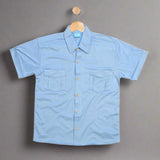 ZANDER: powder blue  button down