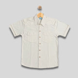 ZANDER: ivory button down