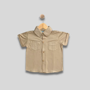 ZANDER: mocha button down