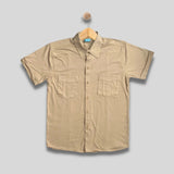 ZANDER: mocha button down