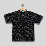 AXEL: black button down