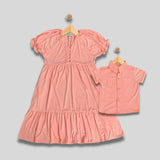 DAPHNE: peach blossom dress