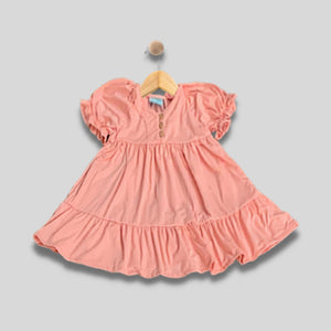 DAPHNE: peach blossom dress