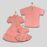 DALLAS: blush peach button down