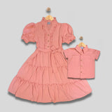 DALLAS: blush peach button down