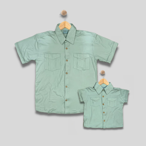 DALLAS: gelato mint button down