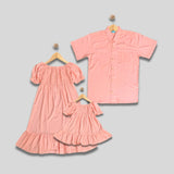 ENZO: pastel peach button down