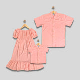 ENZO: pastel peach button down