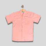 ENZO: pastel peach button down