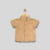 FERDIE: desert tan button down