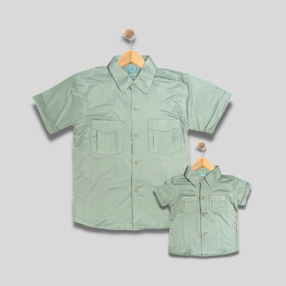 FERDIE: pistachio button down