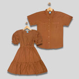 LILY: rust brown dress