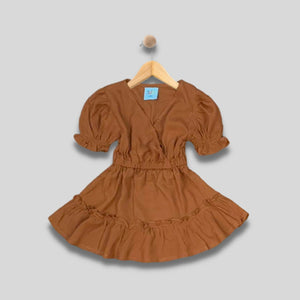 LILY: rust brown dress