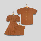 LILY: rust brown dress