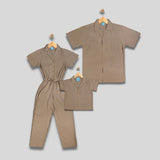 MOORE: button down khaki top