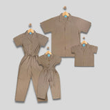 MOORE: button down khaki top