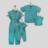 NICO B: button down teal green top