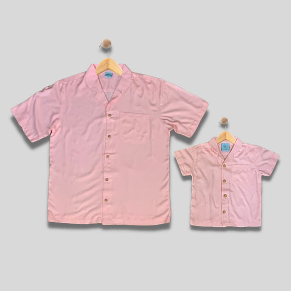 NIKOLO: button down peachy pink top