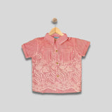 OSCAR: coral floral top