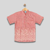 OSCAR: coral floral top