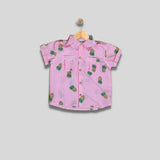 ROYCE: pink/ pineapple button down