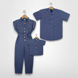 KAYDEN A: blue jumpsuit