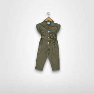 KAYDEN B: army green jumpsuit