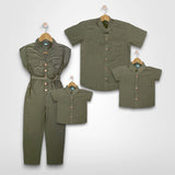 KAYDEN B: army green jumpsuit