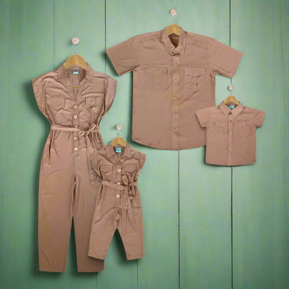 KAYDEN: khaki jumpsuit