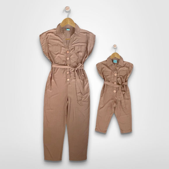 KAYDEN C: khaki jumpsuit