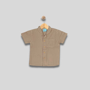 NIKOLO: khaki button down