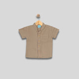 NIKOLO: khaki button down